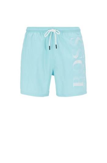 Hugo Boss Logo-print swim shorts Lyse Blå | nlVY2XW6
