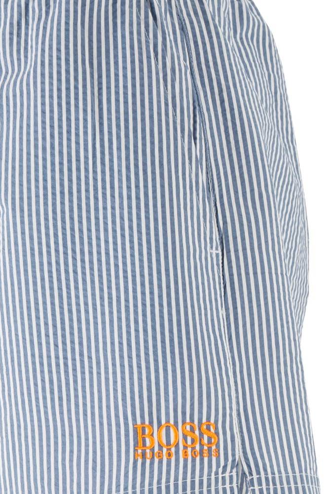 Hugo Boss Kort-length striped swim shorts Lyse Blå | WcPlOO84