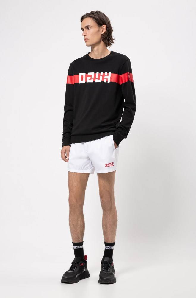 Hugo Boss Quick-dry swim shorts Hvite | gnjg0VC1