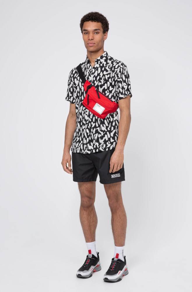 Hugo Boss Quick-dry swim shorts Mørke Blå | xJWQkLya