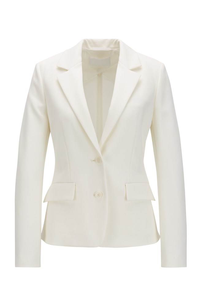 Hugo Boss Regular-fit jacket Hvite | 1Wt5M51r