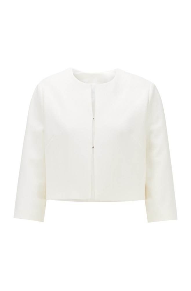 Hugo Boss Regular-fit jacket Hvite | g9g9OPmO