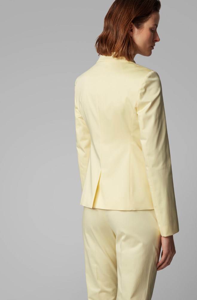 Hugo Boss Regular-fit jacket Lyse Gul | mAxSO7ML