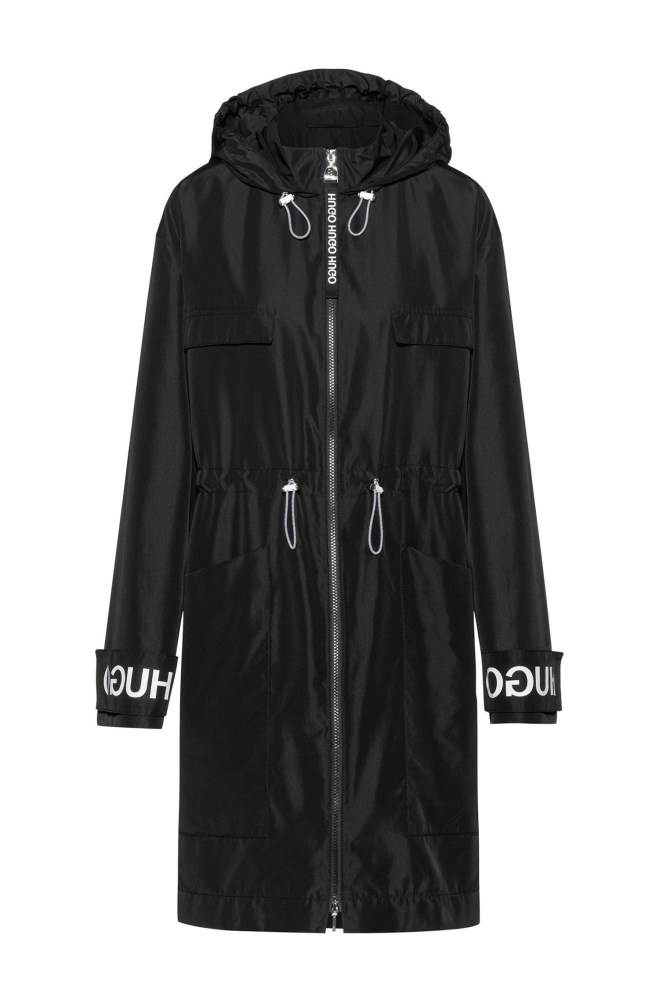 Hugo Boss Relaxed-fit parka Svarte | MDV7A3kl
