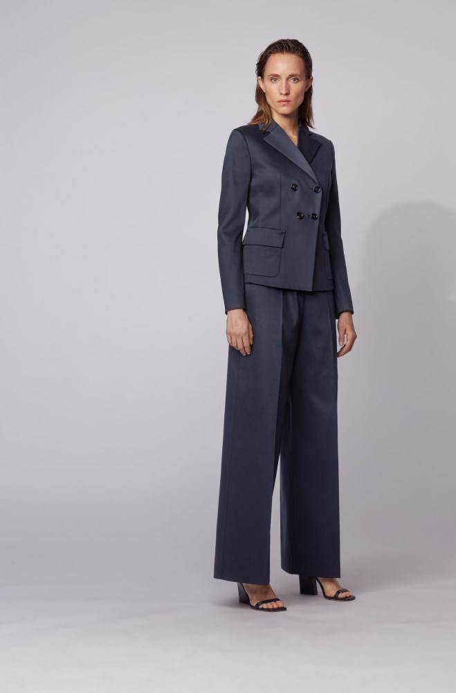 Hugo Boss Slim-fit jacket Lyse Blå | HPVgXIy2