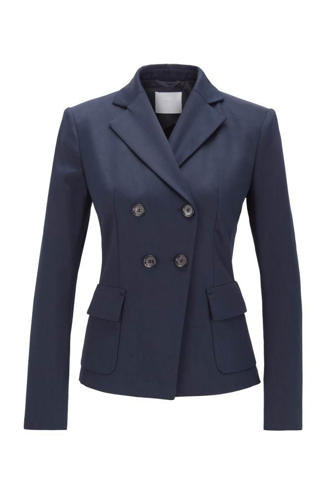 Hugo Boss Slim-fit jacket Lyse Blå | HPVgXIy2